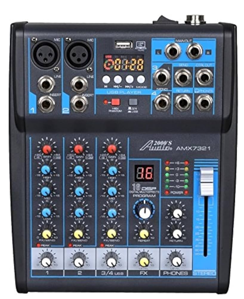 Amazon.com: Audio2000'S AMX7321 Professional Four-Channel